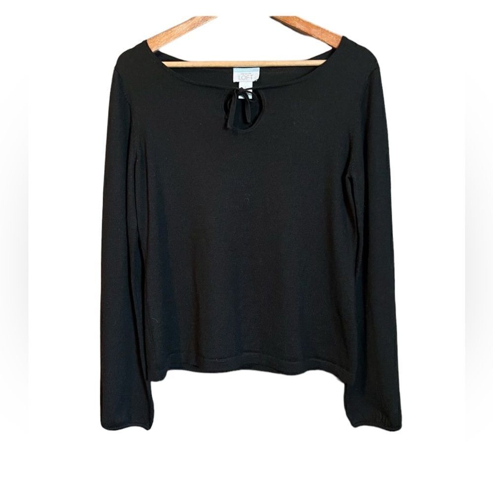 ‎Loft black wool blend sweater